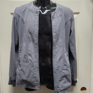 Marvella white cross scrub jacket